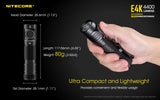 Nitecore® E4K 4400 Lumen Flashlight
