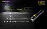 Nitecore® E4K 4400 Lumen Flashlight