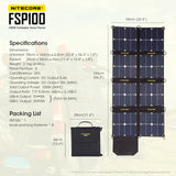Nitecore® FSP100 Foldable Solar Panel