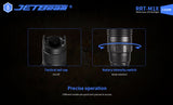 JETBeam® RRT-M1X Laser LED Flashlight