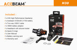 Acebeam® H30 4000 Lumen Headlamp - Cool White