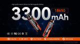 Acebeam® 18650 3300mAh USB-C Rechargeable