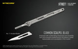 Nitecore® NTK07 Titanium Scalpel Knife
