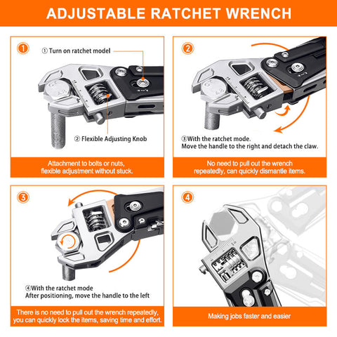 Nextool W4 NexTool® W4 Adjustable Wrench Multitool – Specialized Tool Sales