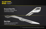 Nitecore® NTK05 Folding Scalpel Knife