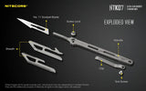Nitecore® NTK07 Titanium Scalpel Knife