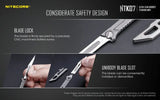 Nitecore® NTK07 Titanium Scalpel Knife