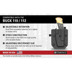 Clip & Carry® Buck 110/112 Sheath