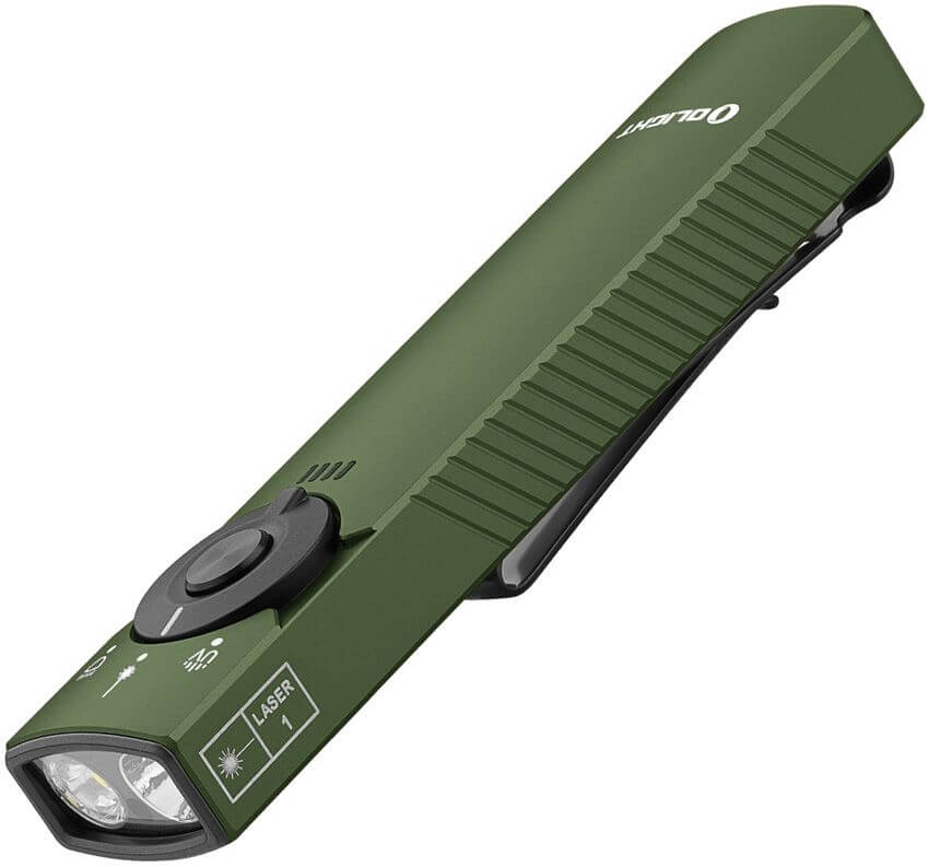 Arkfeld Pro Flat EDC Flashlight with LED Light UV and Laser