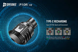 Speras P10R V2 10,000 Lumen Flashlight