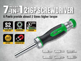 SK 7-in1 Reversible Ratcheting Screwdriver