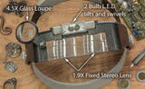 SE® Pro Illuminated Multi Power Head Magnifier