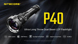 Nitecore® P40 Ultra Long Throw LEP Flashlight