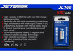 JETBeam 680 mAh Button Top RCR123A Battery