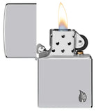 Zippo® Armor® Chrome Flame Design Lighter
