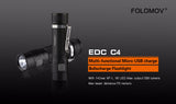 Folomov® EDC-C4 1200 Lumen Flashlight/Powerbank