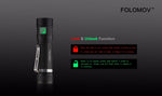 Folomov® EDC-C4 1200 Lumen Flashlight/Powerbank