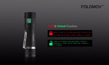 Folomov® EDC-C4 1200 Lumen Flashlight/Powerbank