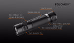 Folomov® EDC-C4 1200 Lumen Flashlight/Powerbank