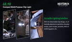 Nextorch® UL10  65 Lumen Multi-purpose Clip Light