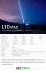 Nextorch® L10 MAX White Laser Flashlight