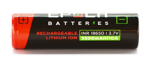 Epoch 3500 mAh Unprotected Flat Top 18650 Battery