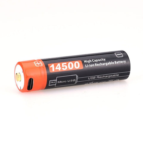 Fitorch® 14500 Battery with Micro-USB Port